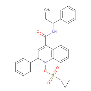 917972-29-3  Cyclopropanesulfonic acid,2-phenyl-4-[[(1-phenylpropyl)amino]carbonyl]-3-quinolinyl ester