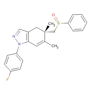 917983-39-2  1H-Indazole,1-(4-fluorophenyl)-4,5-dihydro-5,6-dimethyl-5-[(phenylsulfinyl)methyl]-,(5S)-