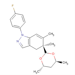 917983-81-4  1H-Indazole,5-[(4S,6S)-4,6-dimethyl-1,3-dioxan-2-yl]-1-(4-fluorophenyl)-4,5-dihydro-5,6-dimethyl-, (5S)-