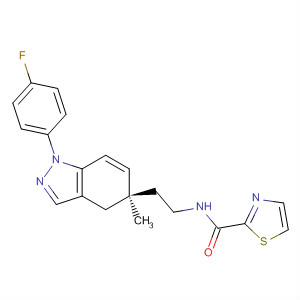 917984-13-5  2-Thiazolecarboxamide,N-[2-[(5R)-1-(4-fluorophenyl)-4,5-dihydro-5-methyl-1H-indazol-5-yl]ethyl]-