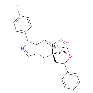 917984-61-3  1H-Indazole-6-carboxaldehyde,5-(2-ethoxy-2-phenylethyl)-1-(4-fluorophenyl)-4,5-dihydro-5-methyl-,(5R)-