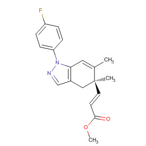 917984-79-3  2-Propenoic acid,3-[(5R)-1-(4-fluorophenyl)-4,5-dihydro-5,6-dimethyl-1H-indazol-5-yl]-,methyl ester, (2E)-