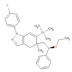 917984-98-6  1H-Indazole,5-[(2R)-2-ethoxy-2-phenylethyl]-1-(4-fluorophenyl)-4,5-dihydro-5-methyl-6-(trimethylstannyl)-
