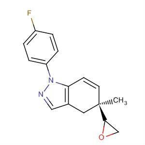 917985-03-6  1H-Indazole, 1-(4-fluorophenyl)-4,5-dihydro-5-methyl-5-(2-oxiranyl)-,(5S)-