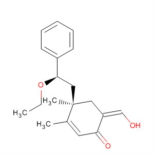 917985-15-0  2-Cyclohexen-1-one,4-[(2R)-2-ethoxy-2-phenylethyl]-6-(hydroxymethylene)-3,4-dimethyl-,(4R,6Z)-