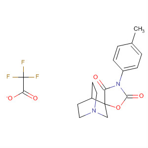 917986-19-7  Spiro[1-azabicyclo[2.2.2]octane-3,5'-oxazolidine]-2',4'-dione,3'-(4-methylphenyl)-, 2,2,2-trifluoroacetate (1:1)