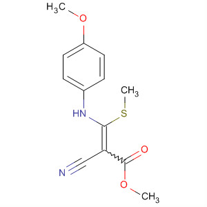 91807-27-1  2-Propenoic acid, 2-cyano-3-[(4-methoxyphenyl)amino]-3-(methylthio)-,methyl ester