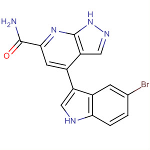918132-80-6  1H-Pyrazolo[3,4-b]pyridine-6-carboxamide, 4-(5-bromo-1H-indol-3-yl)-