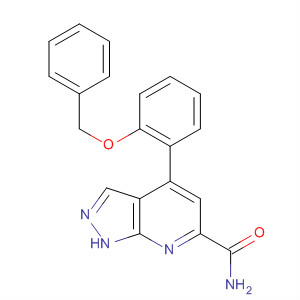 918132-90-8  1H-Pyrazolo[3,4-b]pyridine-6-carboxamide,4-[2-(phenylmethoxy)phenyl]-