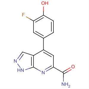 918133-00-3  1H-Pyrazolo[3,4-b]pyridine-6-carboxamide,4-(3-fluoro-4-hydroxyphenyl)-