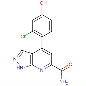 918133-01-4  1H-Pyrazolo[3,4-b]pyridine-6-carboxamide,4-(2-chloro-4-hydroxyphenyl)-