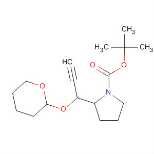 918134-23-3  1-Pyrrolidinecarboxylic acid,2-[1-[(tetrahydro-2H-pyran-2-yl)oxy]-2-propyn-1-yl]-, 1,1-dimethylethylester, (2S)-