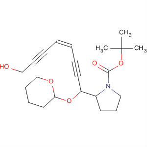 918134-24-4  1-Pyrrolidinecarboxylic acid,2-[(4Z)-8-hydroxy-1-[(tetrahydro-2H-pyran-2-yl)oxy]-4-octene-2,6-diyn-1-yl]-, 1,1-dimethylethyl ester, (2S)-