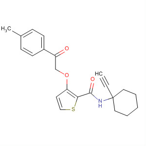 918135-95-2  2-Thiophenecarboxamide,N-(1-ethynylcyclohexyl)-3-[2-(4-methylphenyl)-2-oxoethoxy]-