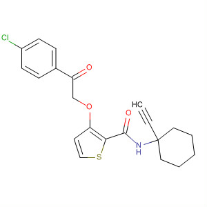918135-96-3  2-Thiophenecarboxamide,3-[2-(4-chlorophenyl)-2-oxoethoxy]-N-(1-ethynylcyclohexyl)-