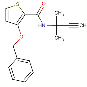 918136-13-7  2-Thiophenecarboxamide,N-(1,1-dimethyl-2-propyn-1-yl)-3-(phenylmethoxy)-