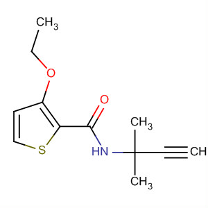 918136-17-1  2-Thiophenecarboxamide, N-(1,1-dimethyl-2-propyn-1-yl)-3-ethoxy- 918136-17-1  2-Thiophenecarboxamide, N-(1,1-dimethyl-2-propyn-1-yl)-3-ethoxy-