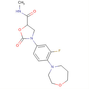 918137-33-4  5-Oxazolidinecarboxamide,3-[3-fluoro-4-(tetrahydro-1,4-oxazepin-4(5H)-yl)phenyl]-N-methyl-2-oxo-