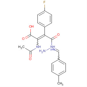 918138-80-4  2-Propenoic acid, 2-(acetylamino)-3-(4-fluorophenyl)-,2-[(4-methylphenyl)methylene]hydrazide