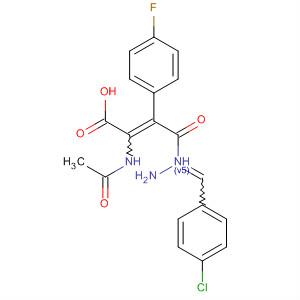 918138-81-5  2-Propenoic acid, 2-(acetylamino)-3-(4-fluorophenyl)-,2-[(4-chlorophenyl)methylene]hydrazide