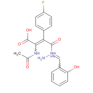 918138-82-6  2-Propenoic acid, 2-(acetylamino)-3-(4-fluorophenyl)-,2-[(2-hydroxyphenyl)methylene]hydrazide