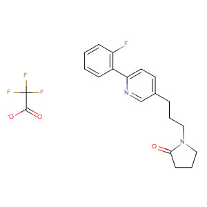 918145-51-4  2-Pyrrolidinone, 1-[3-[6-(2-fluorophenyl)-3-pyridinyl]propyl]-,2,2,2-trifluoroacetate (1:1)