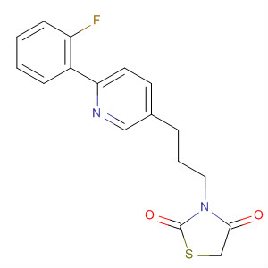 918145-64-9  2,4-Thiazolidinedione, 3-[3-[6-(2-fluorophenyl)-3-pyridinyl]propyl]-