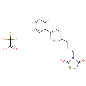 918145-65-0  2,4-Thiazolidinedione, 3-[3-[6-(2-fluorophenyl)-3-pyridinyl]propyl]-,2,2,2-trifluoroacetate (1:1)