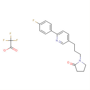 918145-67-2  2-Pyrrolidinone, 1-[3-[6-(4-fluorophenyl)-3-pyridinyl]propyl]-,2,2,2-trifluoroacetate (1:1)