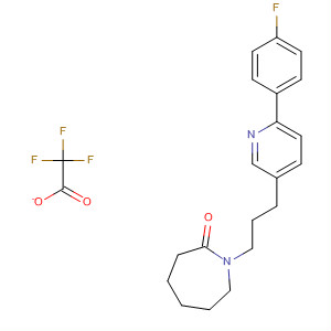 918145-81-0  2H-Azepin-2-one, 1-[3-[6-(4-fluorophenyl)-3-pyridinyl]propyl]hexahydro-,2,2,2-trifluoroacetate (1:1)