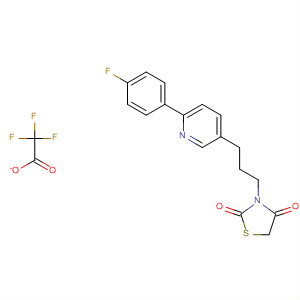918145-90-1  2,4-Thiazolidinedione, 3-[3-[6-(4-fluorophenyl)-3-pyridinyl]propyl]-,2,2,2-trifluoroacetate (1:1)