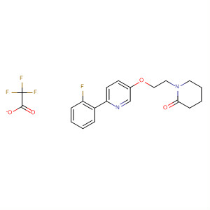 918145-98-9  2-Piperidinone, 1-[2-[[6-(2-fluorophenyl)-3-pyridinyl]oxy]ethyl]-,2,2,2-trifluoroacetate (1:1)