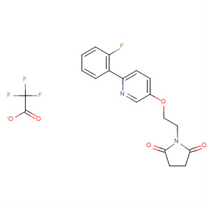 918146-05-1  2,5-Pyrrolidinedione, 1-[2-[[6-(2-fluorophenyl)-3-pyridinyl]oxy]ethyl]-,2,2,2-trifluoroacetate (1:1)