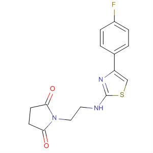 918146-19-7  2,5-Pyrrolidinedione, 1-[2-[[4-(4-fluorophenyl)-2-thiazolyl]amino]ethyl]-