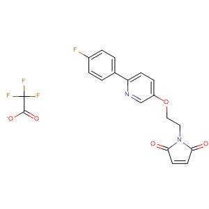 918146-27-7  1H-Pyrrole-2,5-dione, 1-[2-[[6-(4-fluorophenyl)-3-pyridinyl]oxy]ethyl]-,2,2,2-trifluoroacetate (1:1)