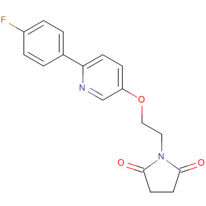 918146-29-9  2,5-Pyrrolidinedione, 1-[2-[[6-(4-fluorophenyl)-3-pyridinyl]oxy]ethyl]-