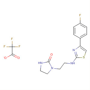918146-34-6  2-Imidazolidinone, 1-[2-[[4-(4-fluorophenyl)-2-thiazolyl]amino]ethyl]-,2,2,2-trifluoroacetate (1:1)