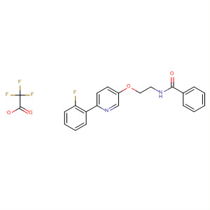 918146-50-6  Benzamide, N-[2-[[6-(2-fluorophenyl)-3-pyridinyl]oxy]ethyl]-,2,2,2-trifluoroacetate (1:1)