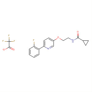 918146-52-8  Cyclopropanecarboxamide,N-[2-[[6-(2-fluorophenyl)-3-pyridinyl]oxy]ethyl]-, 2,2,2-trifluoroacetate(1:1)