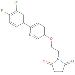 918146-55-1  2,5-Pyrrolidinedione,1-[2-[[6-(3-chloro-4-fluorophenyl)-3-pyridinyl]oxy]ethyl]-