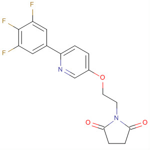 918146-62-0  2,5-Pyrrolidinedione,1-[2-[[6-(3,4,5-trifluorophenyl)-3-pyridinyl]oxy]ethyl]-