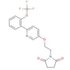 918146-66-4  2,5-Pyrrolidinedione,1-[2-[[6-[2-(trifluoromethoxy)phenyl]-3-pyridinyl]oxy]ethyl]-