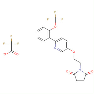 918146-67-5  2,5-Pyrrolidinedione,1-[2-[[6-[2-(trifluoromethoxy)phenyl]-3-pyridinyl]oxy]ethyl]-,2,2,2-trifluoroacetate (1:1)
