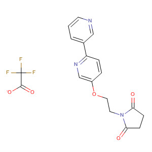 918146-71-1  2,5-Pyrrolidinedione, 1-[2-([2,3'-bipyridin]-5-yloxy)ethyl]-,2,2,2-trifluoroacetate (1:1)
