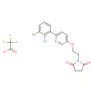 918146-77-7  2,5-Pyrrolidinedione, 1-[2-[[6-(2,3-dichlorophenyl)-3-pyridinyl]oxy]ethyl]-,2,2,2-trifluoroacetate (1:1)