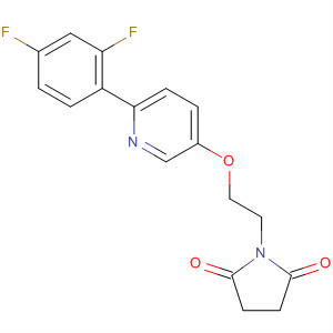918146-78-8  2,5-Pyrrolidinedione, 1-[2-[[6-(2,4-difluorophenyl)-3-pyridinyl]oxy]ethyl]-