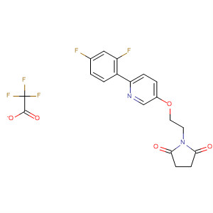 918146-79-9  2,5-Pyrrolidinedione, 1-[2-[[6-(2,4-difluorophenyl)-3-pyridinyl]oxy]ethyl]-,2,2,2-trifluoroacetate (1:1)