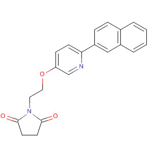 918146-86-8  2,5-Pyrrolidinedione, 1-[2-[[6-(2-naphthalenyl)-3-pyridinyl]oxy]ethyl]-