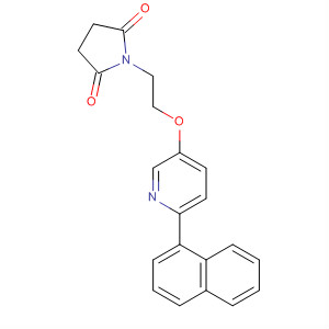 918146-88-0  2,5-Pyrrolidinedione, 1-[2-[[6-(1-naphthalenyl)-3-pyridinyl]oxy]ethyl]-