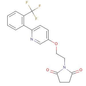 918146-92-6  2,5-Pyrrolidinedione,1-[2-[[6-[2-(trifluoromethyl)phenyl]-3-pyridinyl]oxy]ethyl]-